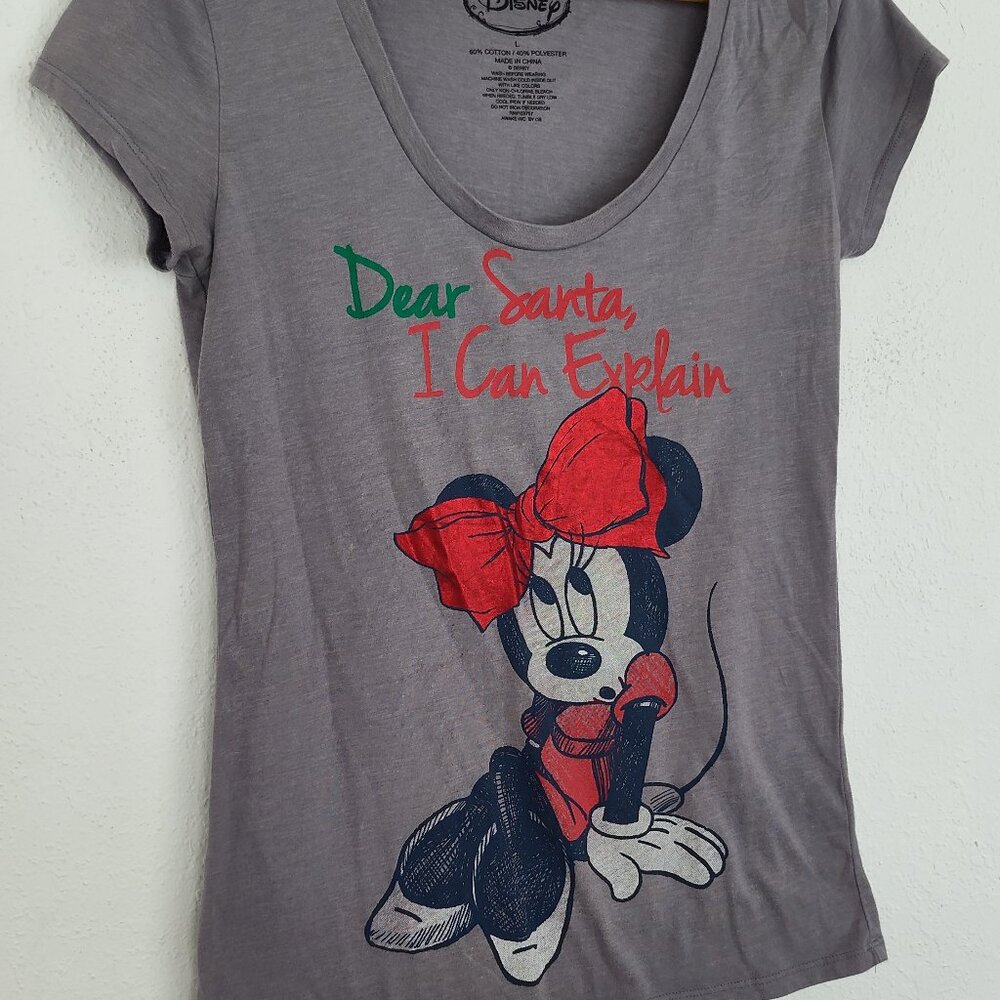 Disney, Minnie Mouse, Holidays, Women’s T-Shirt, L